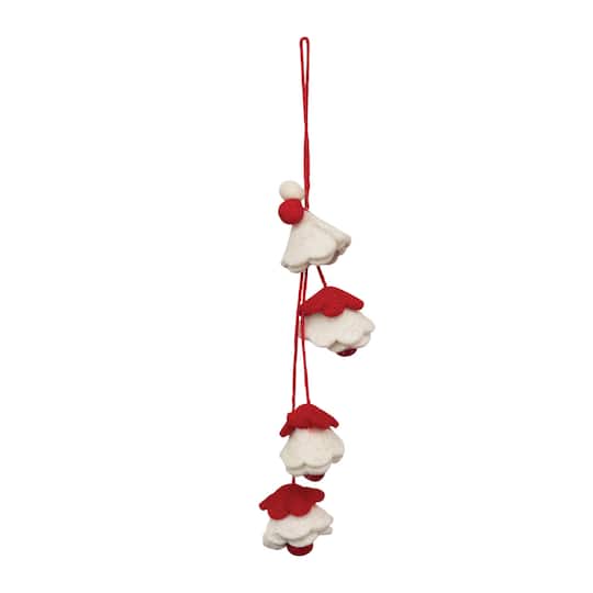Hello Honey® 7.5" Wool Felt Flower Ornament